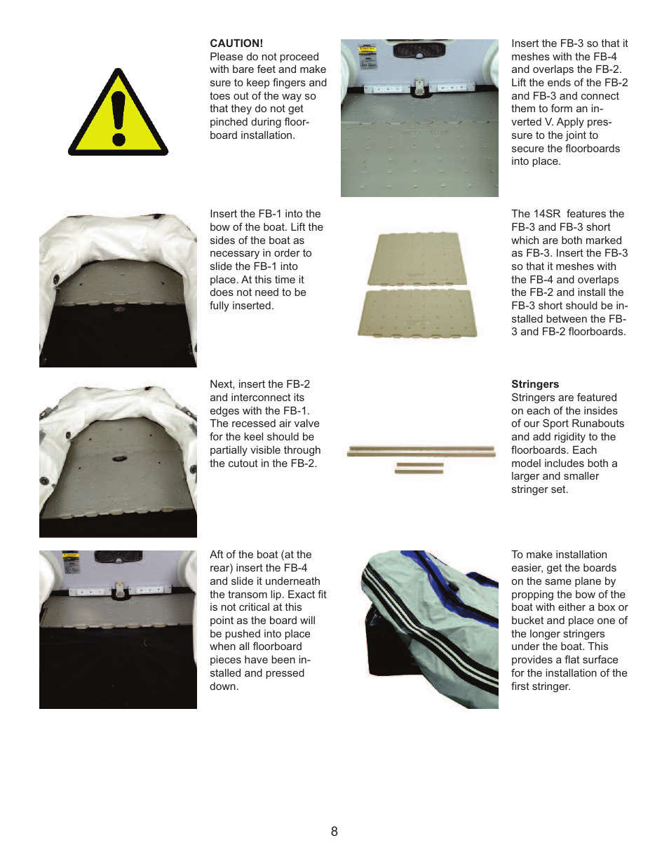 Sea Eagle Transom Sport Boats & 8.10yt Yacht Tender (10.6SRY, 10.6SR, 12.6SR, 14SR) User Manual | Page 9 / 18