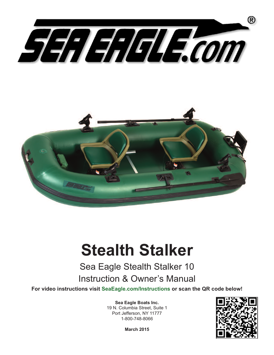 Sea Eagle Stealth Stalker 10 (STS10) User Manual | 14 pages