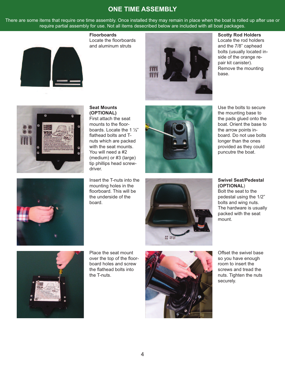 One time assembly | Sea Eagle Stealth Stalker 10 (STS10) User Manual | Page 5 / 14