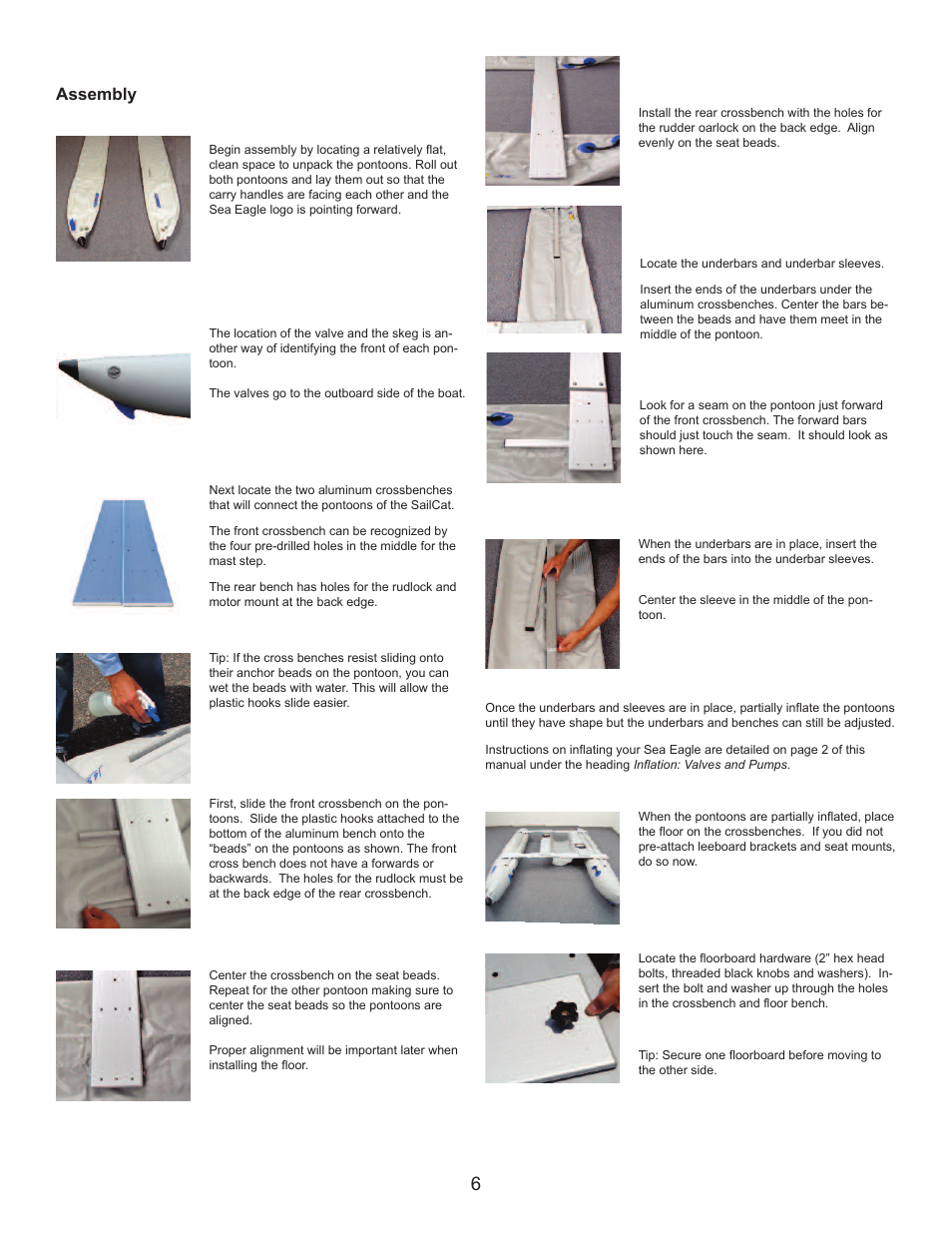 Assembly | Sea Eagle Sailcat 14 (2013 and earlier) User Manual | Page 7 / 12