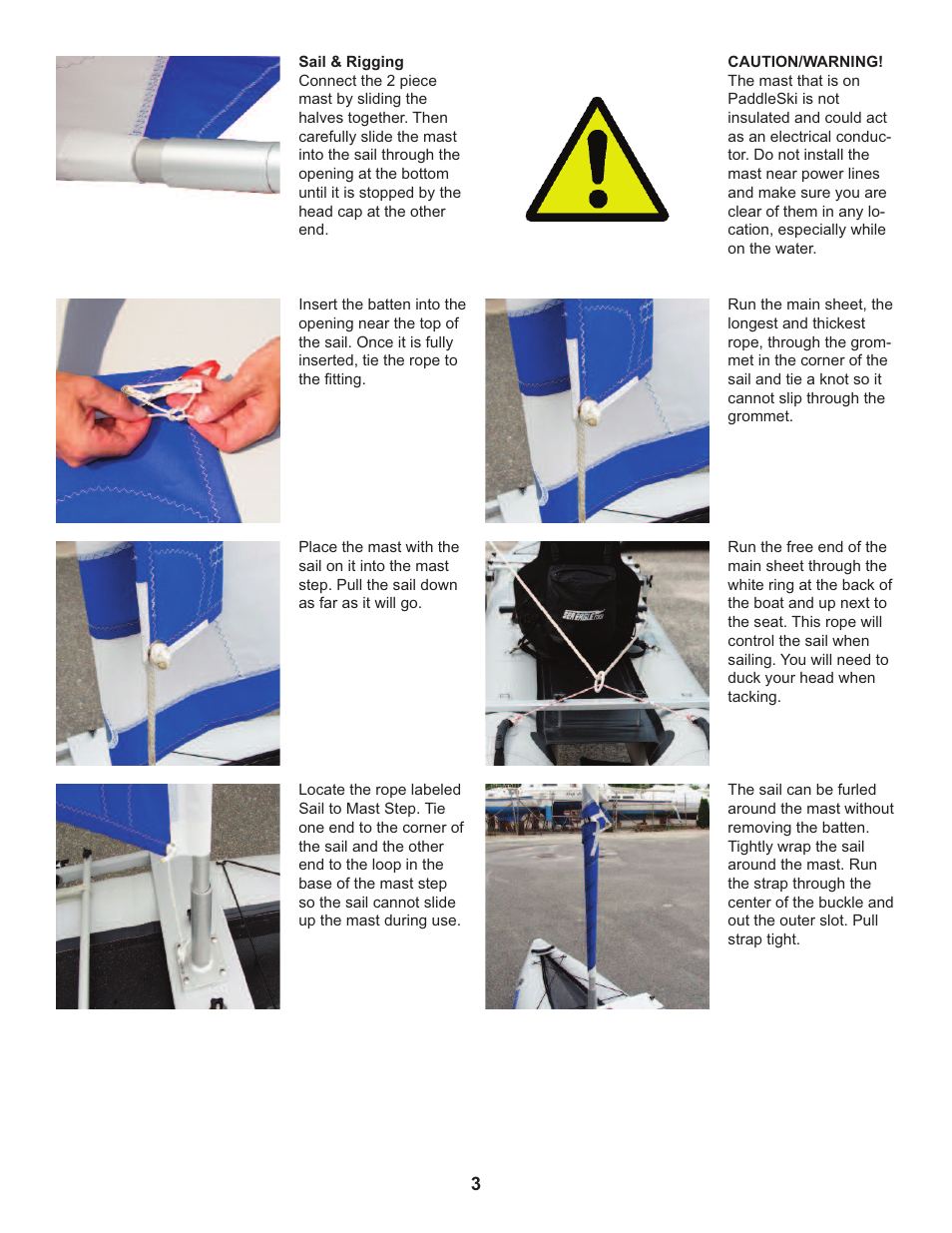 Sea Eagle Sail kit for PaddleSki User Manual | Page 4 / 4