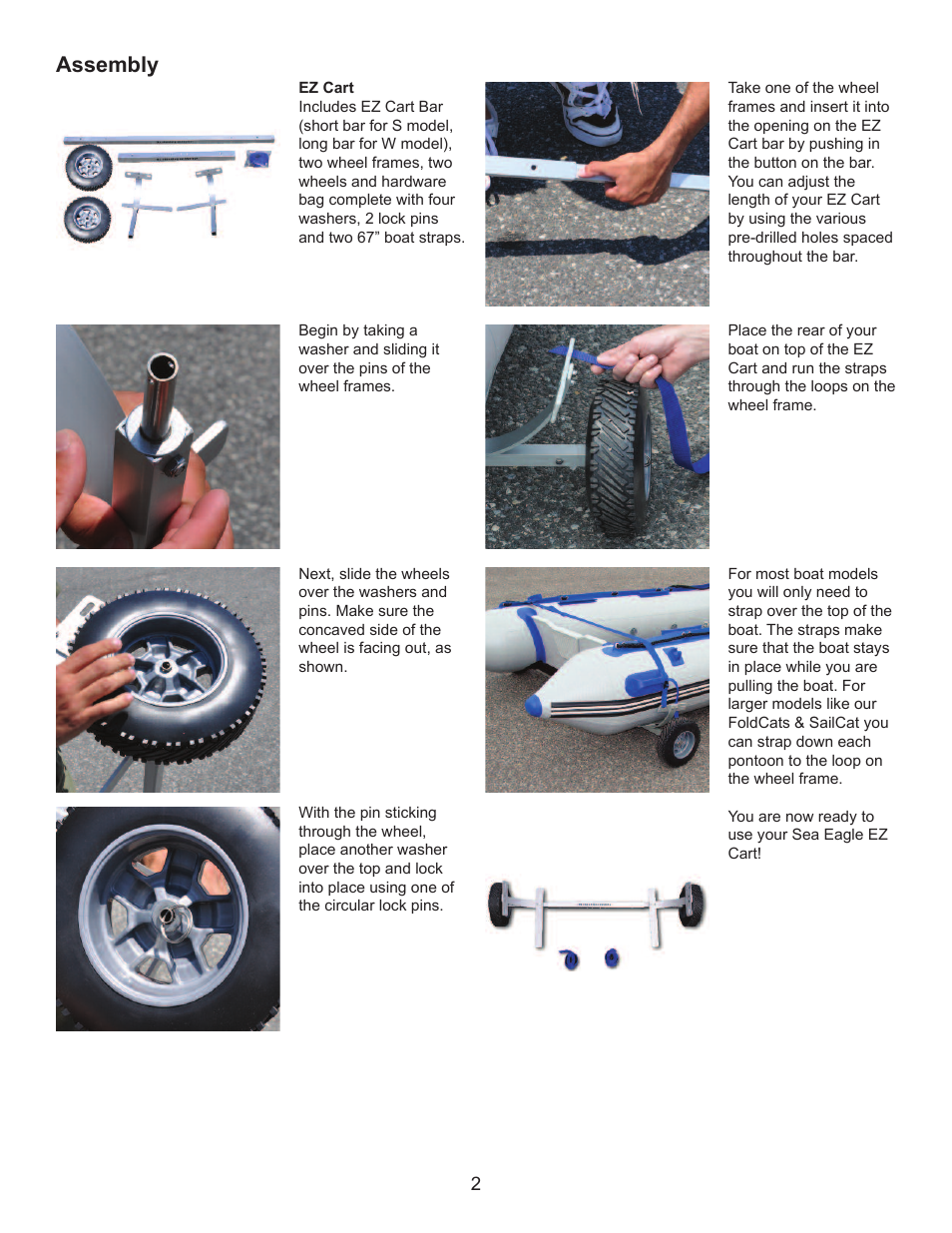 Assembly | Sea Eagle EZ Cart User Manual | Page 3 / 4