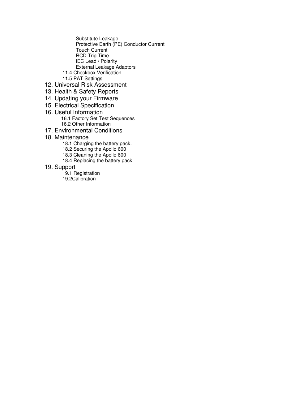 Seaward Apollo 600 User Manual | Page 2 / 32