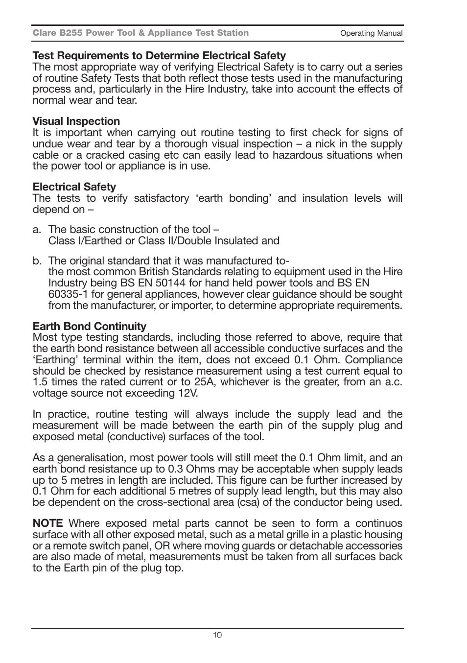 Seaward B255 User Manual | Page 14 / 40