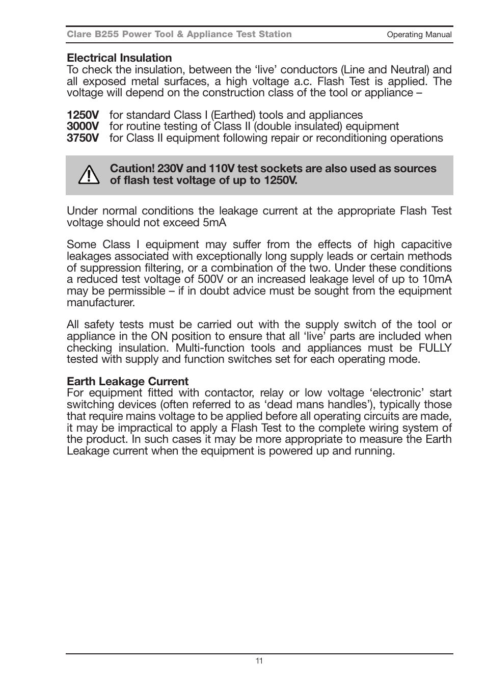 Seaward B255 User Manual | Page 15 / 40