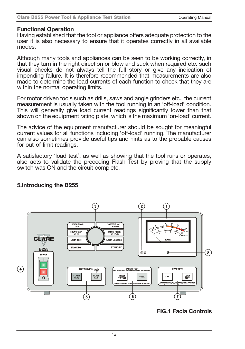 Seaward B255 User Manual | Page 16 / 40