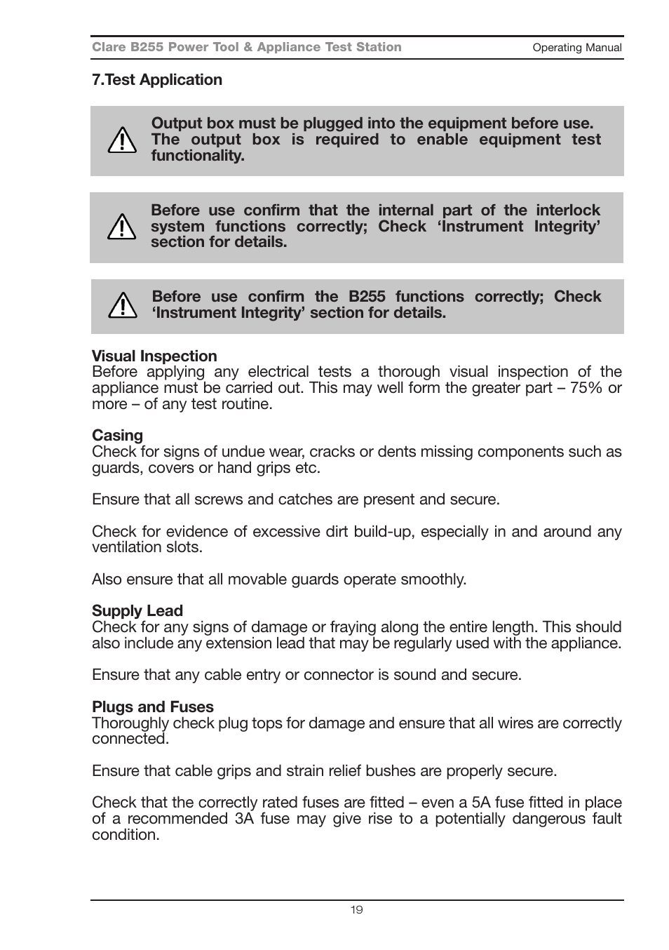 Seaward B255 User Manual | Page 23 / 40