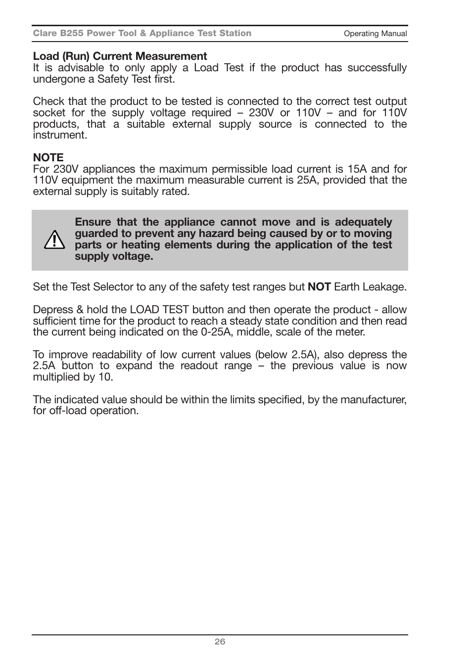 Seaward B255 User Manual | Page 30 / 40
