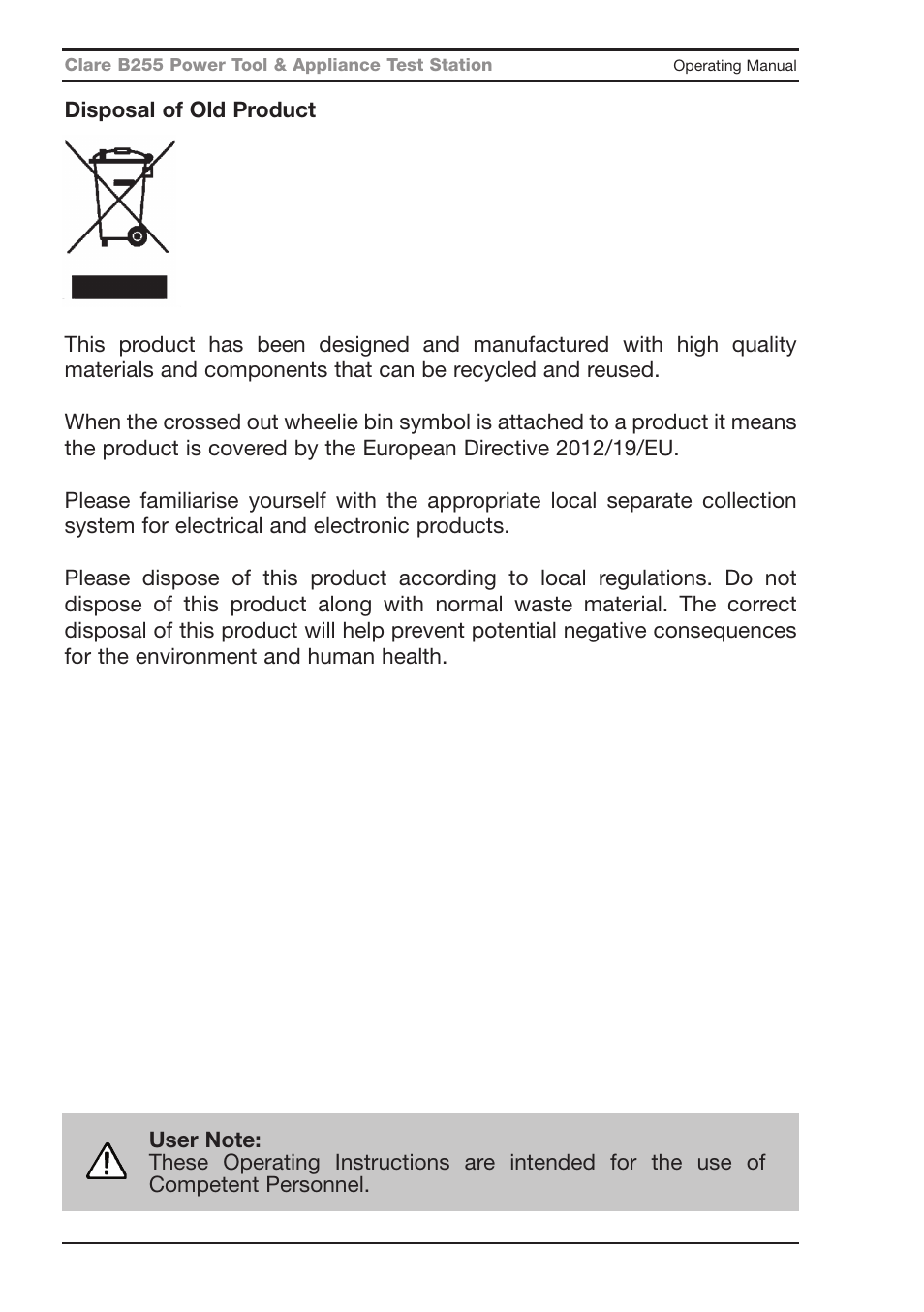 Seaward B255 User Manual | Page 4 / 40
