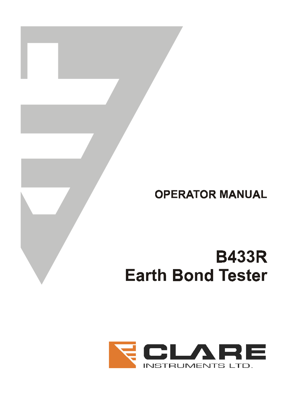 Seaward B433R User Manual | 16 pages