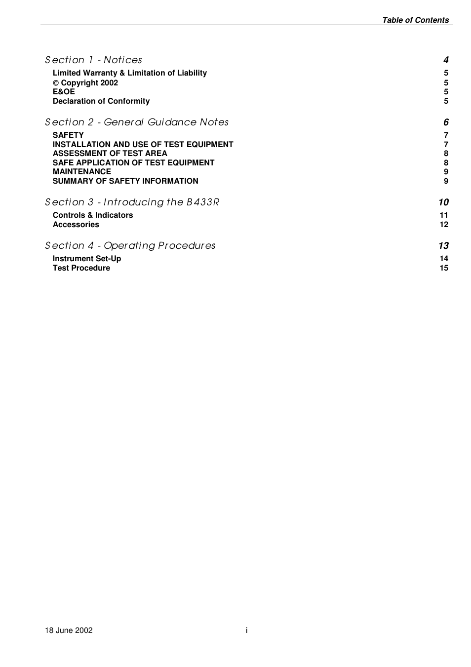 Seaward B433R User Manual | Page 3 / 16