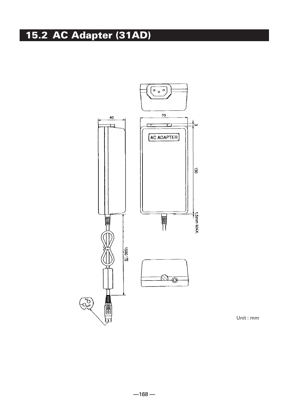 2 ac adapter (31ad) | CBM America iDP3240 User Manual | Page 187 / 230