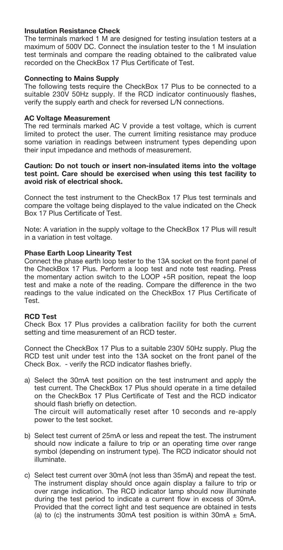 Seaward Checkbox 17 Plus User Manual | Page 3 / 4