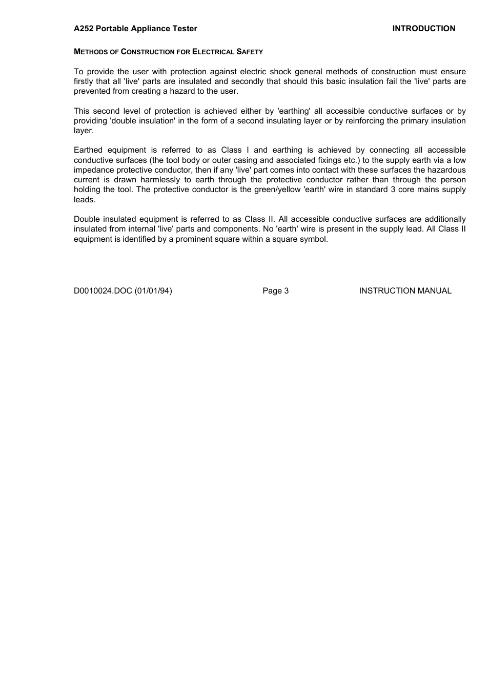Seaward A252 User Manual | Page 3 / 35