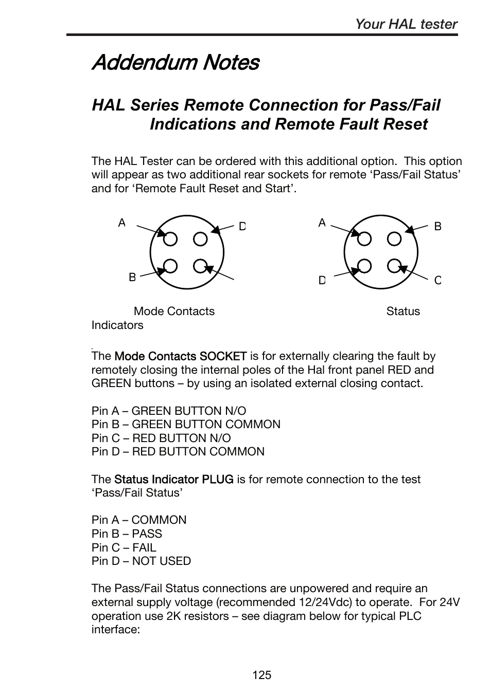 Your hal tester | Seaward ClareHAL User Manual | Page 126 / 164