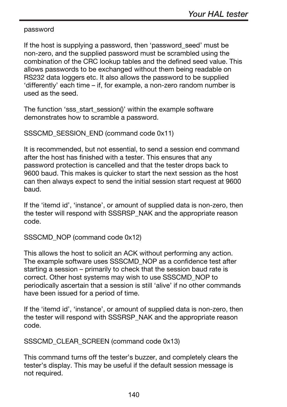 Your hal tester | Seaward ClareHAL User Manual | Page 141 / 164
