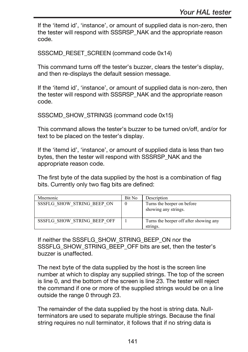 Your hal tester | Seaward ClareHAL User Manual | Page 142 / 164