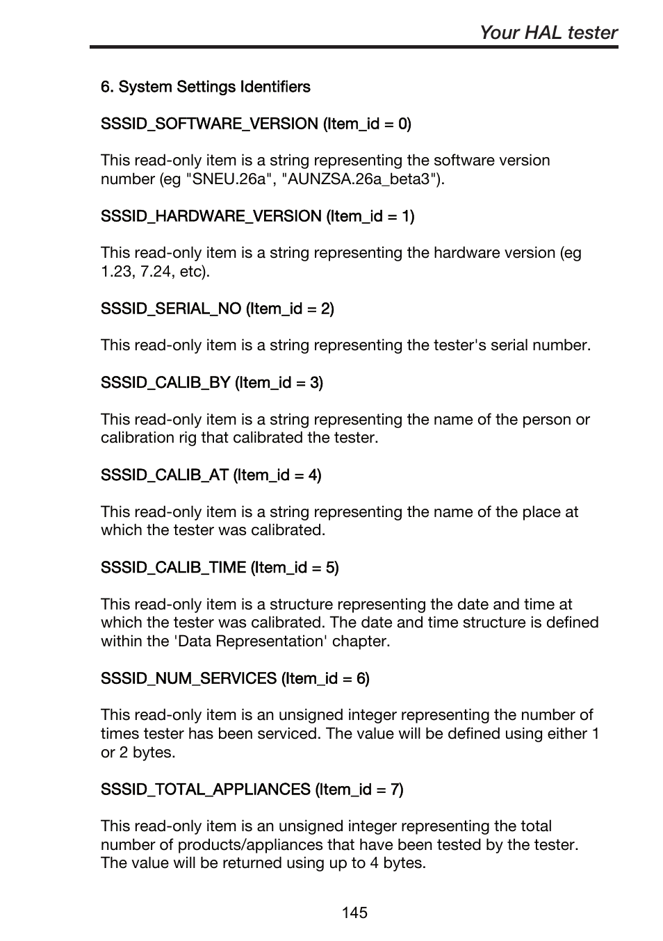 Your hal tester | Seaward ClareHAL User Manual | Page 146 / 164