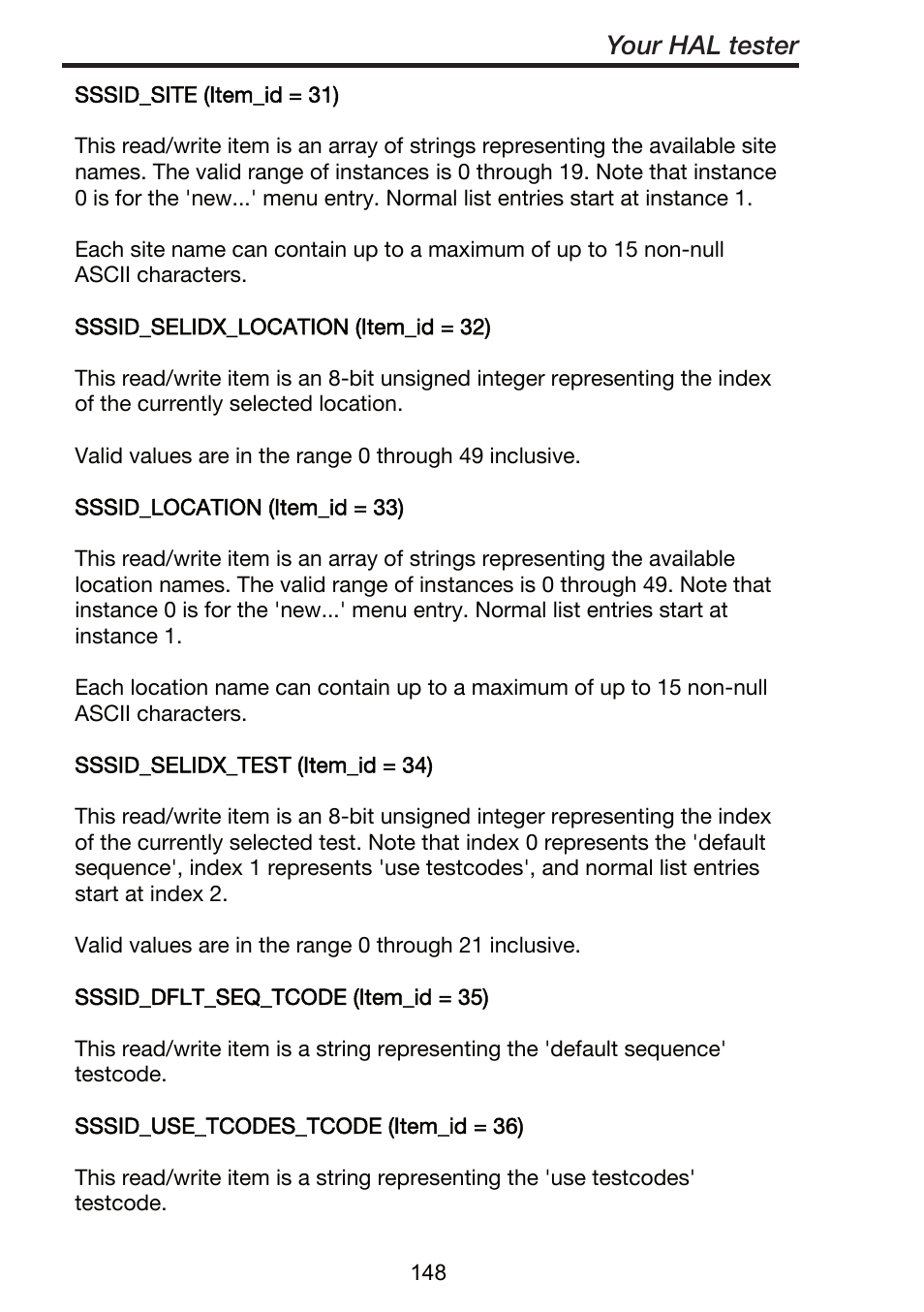 Your hal tester | Seaward ClareHAL User Manual | Page 149 / 164