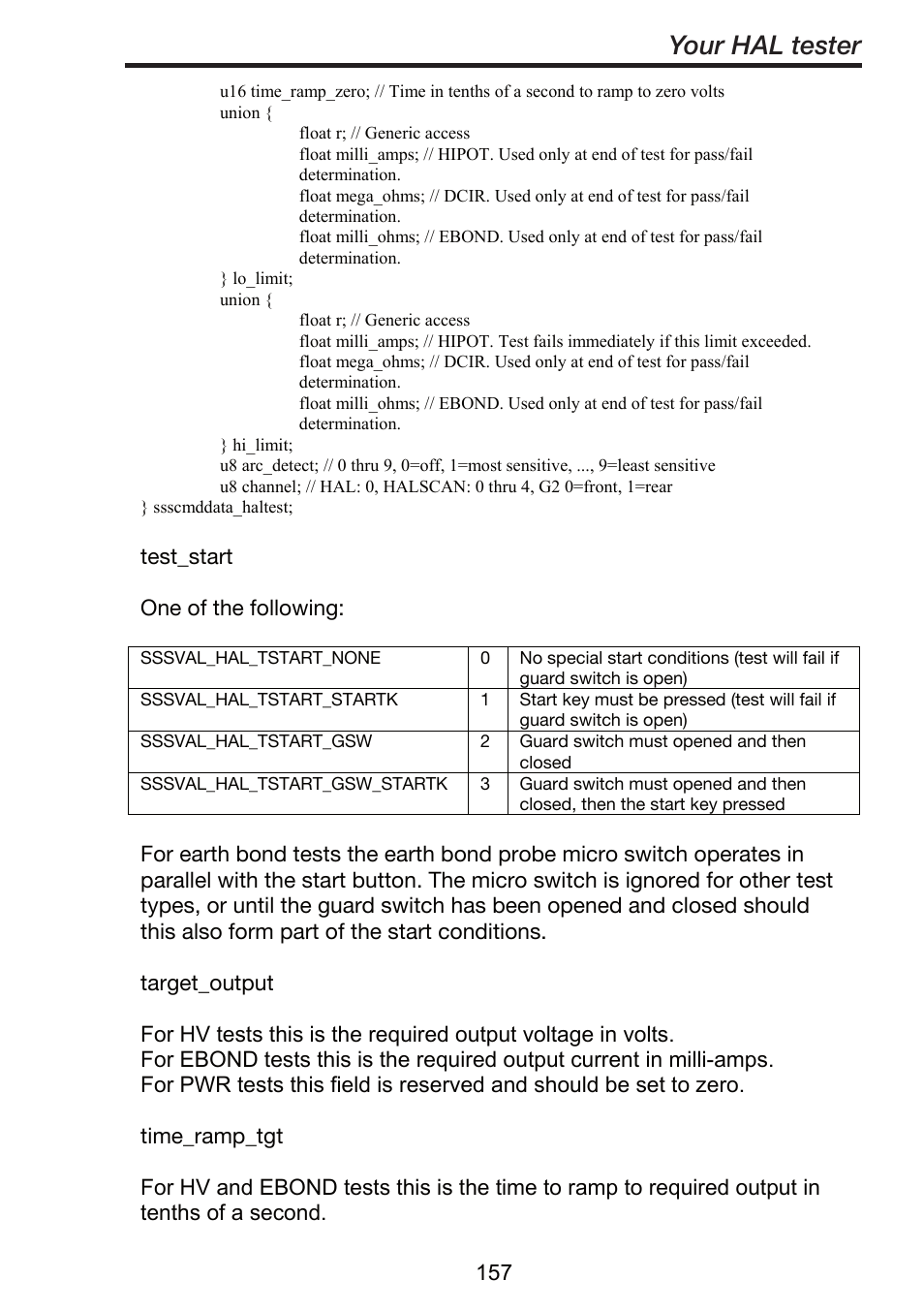 Your hal tester | Seaward ClareHAL User Manual | Page 158 / 164