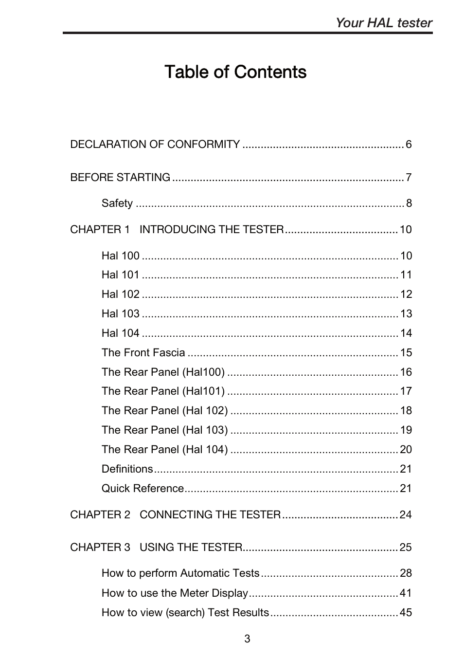 Seaward ClareHAL User Manual | Page 4 / 164