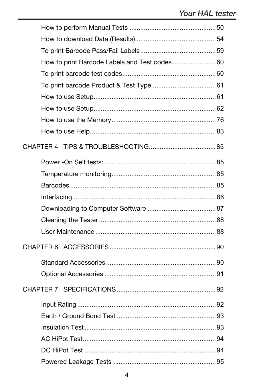 Seaward ClareHAL User Manual | Page 5 / 164