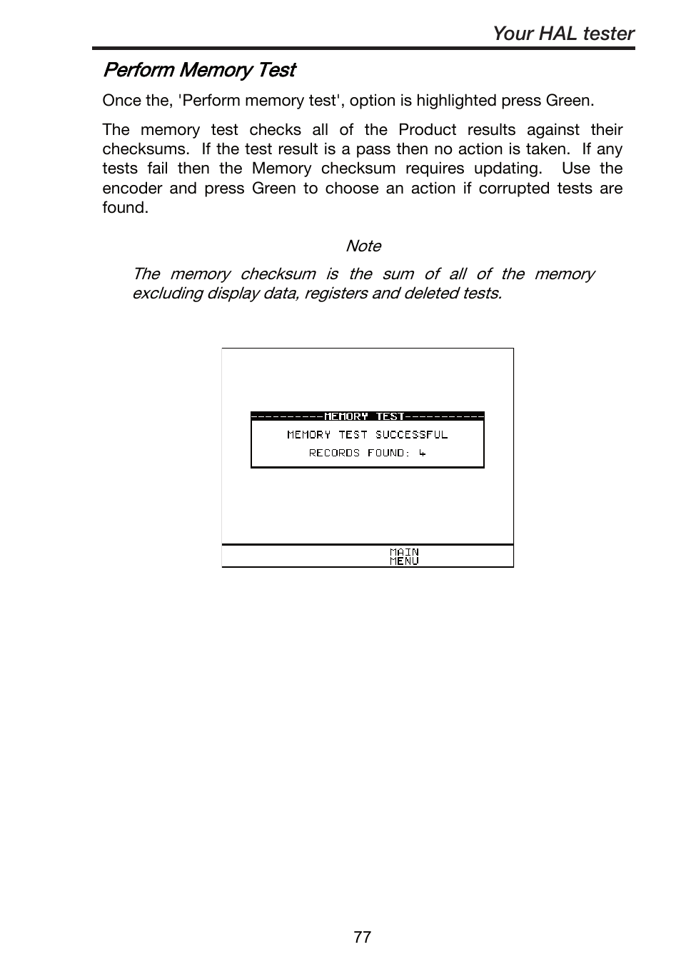 Your hal tester | Seaward ClareHAL User Manual | Page 78 / 164