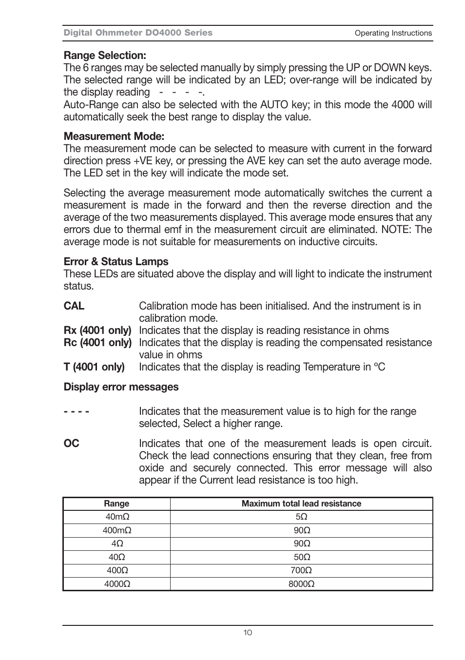Seaward DO4000 User Manual | Page 12 / 22