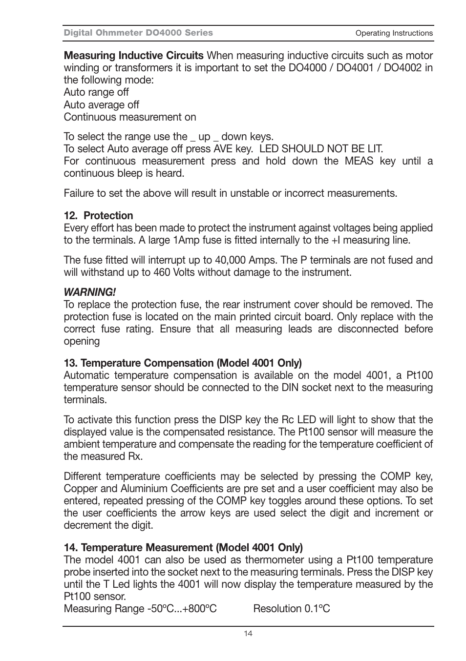 Seaward DO4000 User Manual | Page 16 / 22