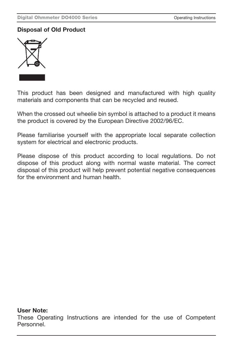 Seaward DO4000 User Manual | Page 3 / 22