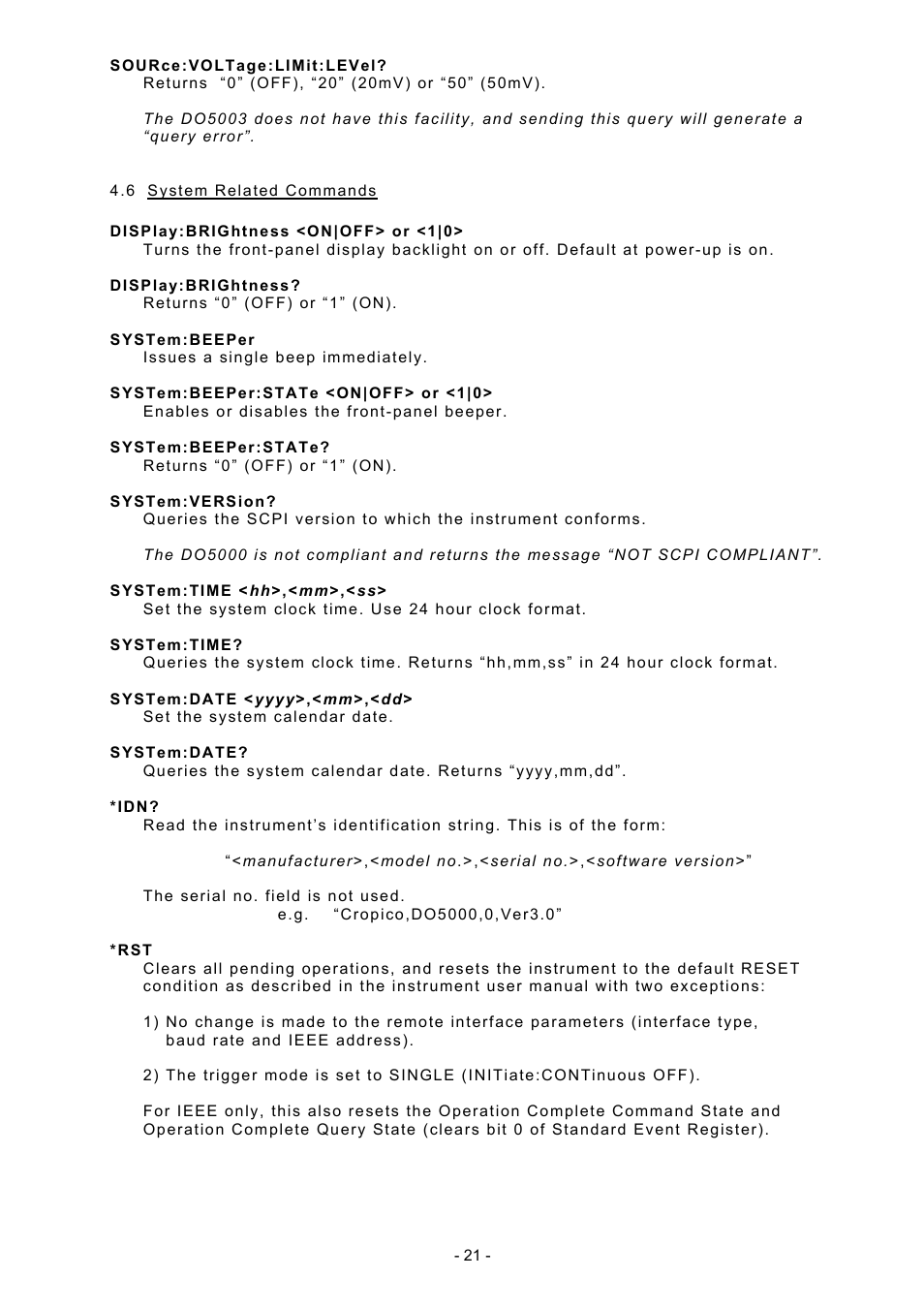 Seaward DO5000 Interface User Manual | Page 21 / 41
