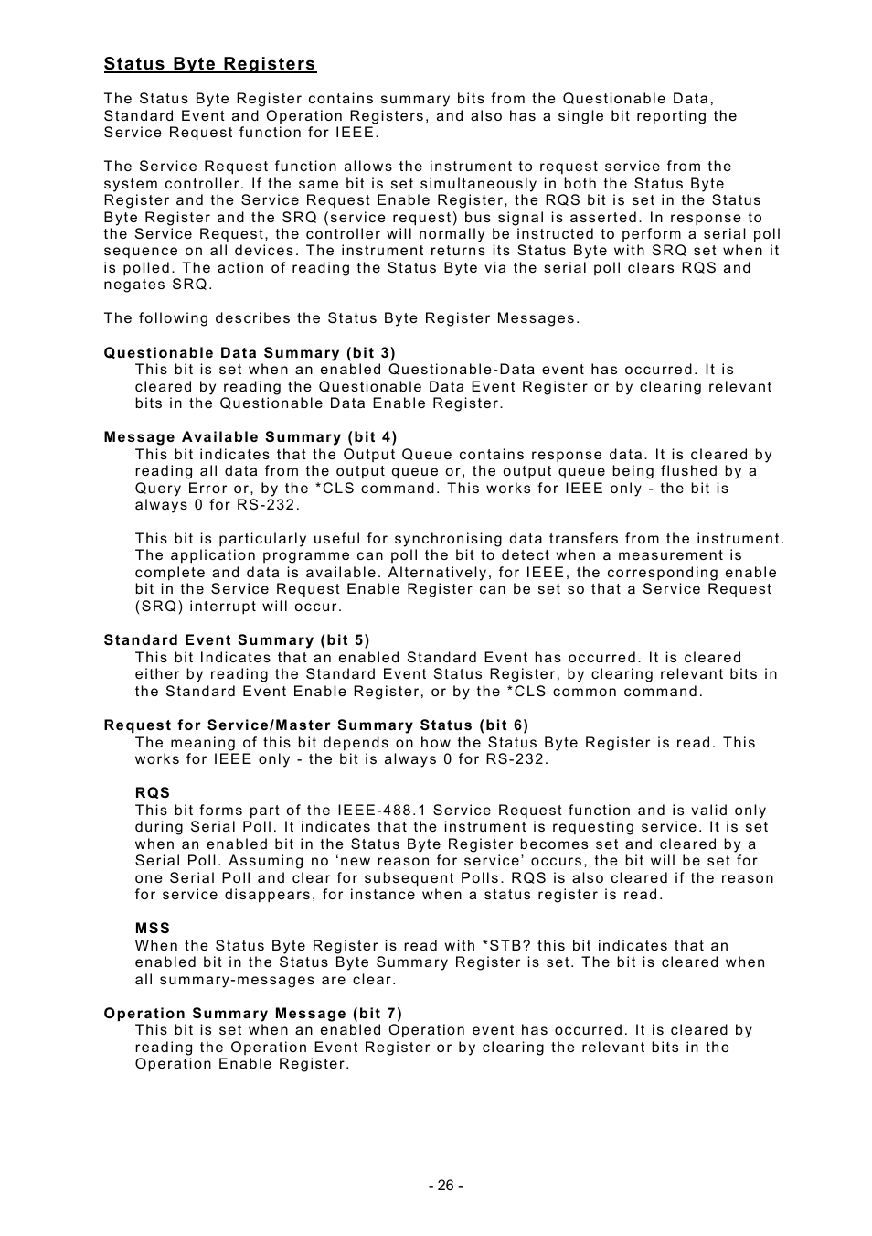 Seaward DO5000 Interface User Manual | Page 26 / 41