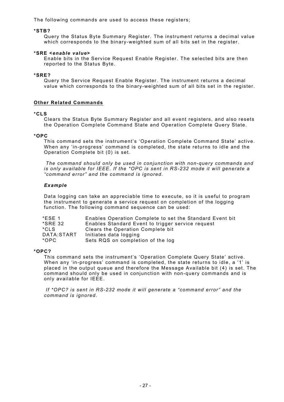 Seaward DO5000 Interface User Manual | Page 27 / 41