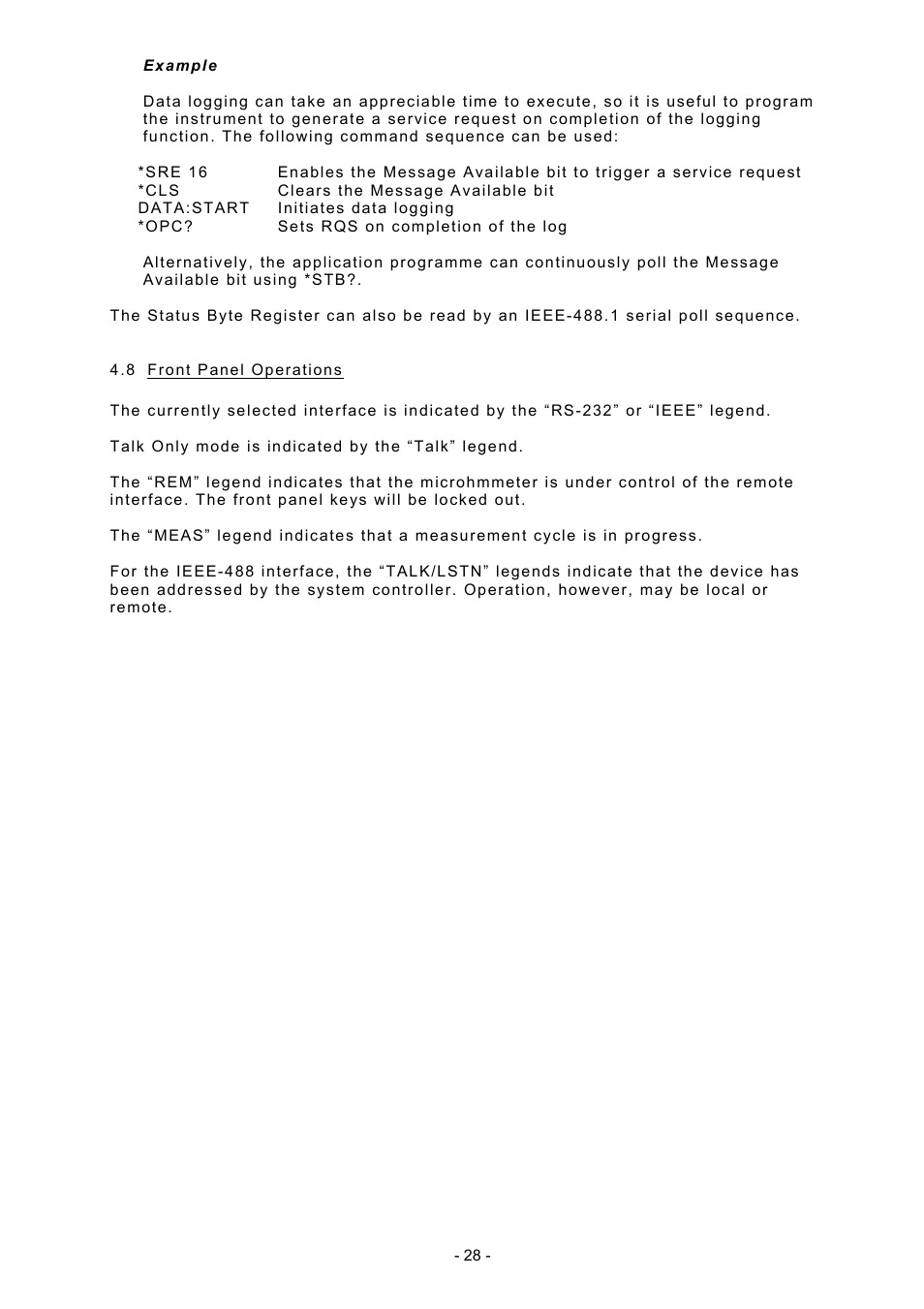 Seaward DO5000 Interface User Manual | Page 28 / 41