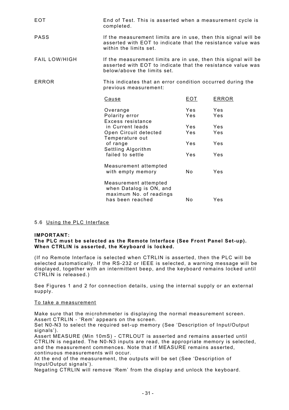 Seaward DO5000 Interface User Manual | Page 31 / 41