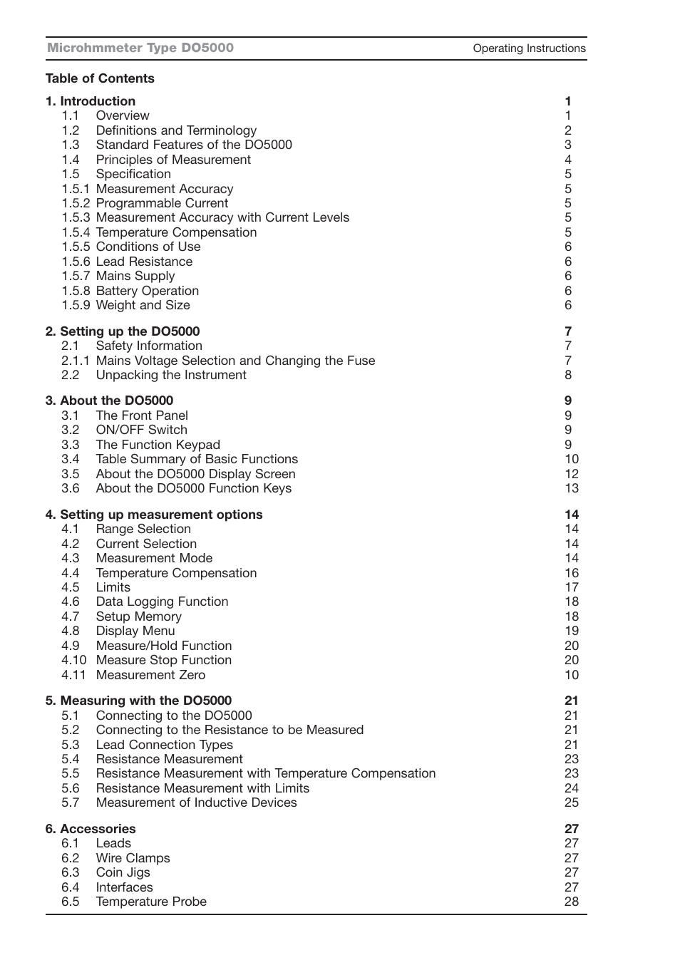 Seaward DO5000 Series User Manual | Page 5 / 36