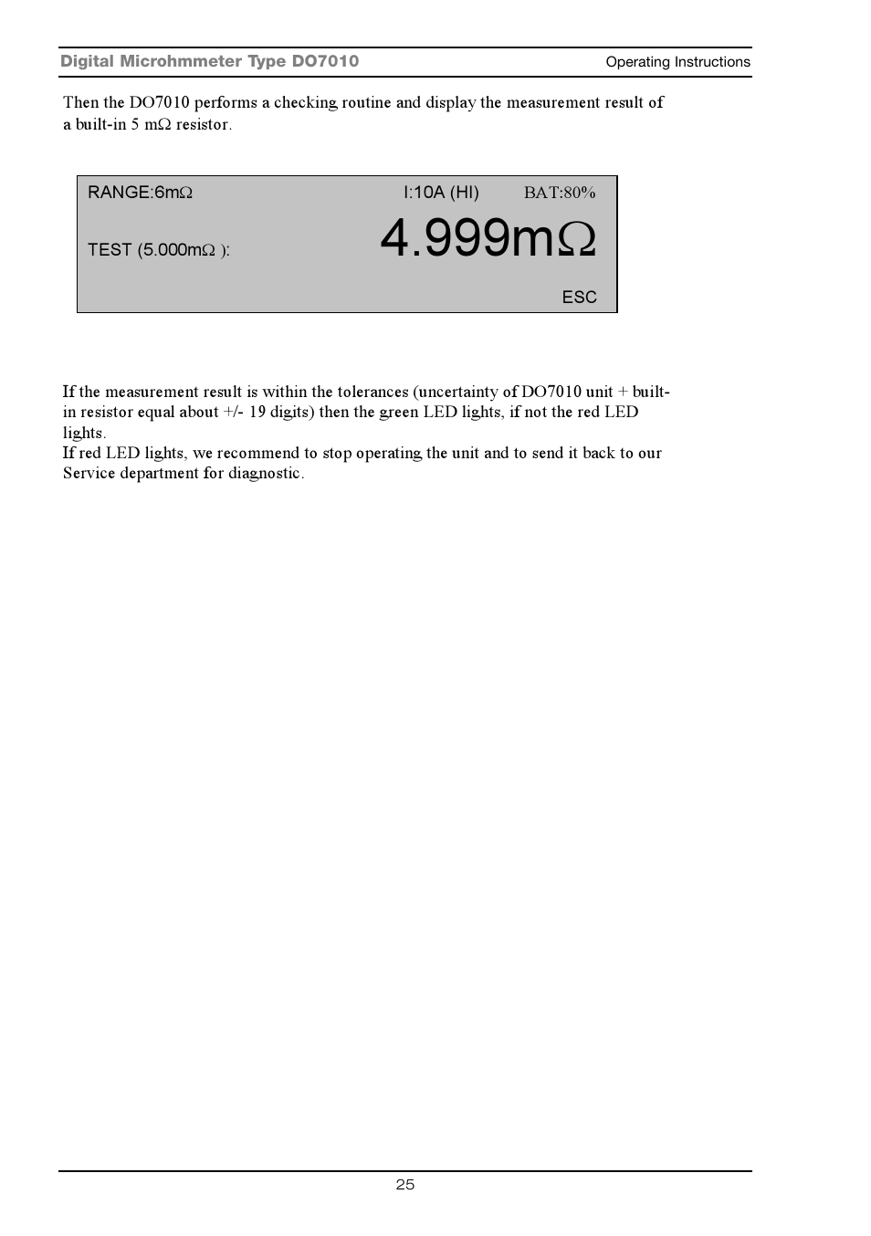 999mω | Seaward DO7010 User Manual | Page 27 / 44