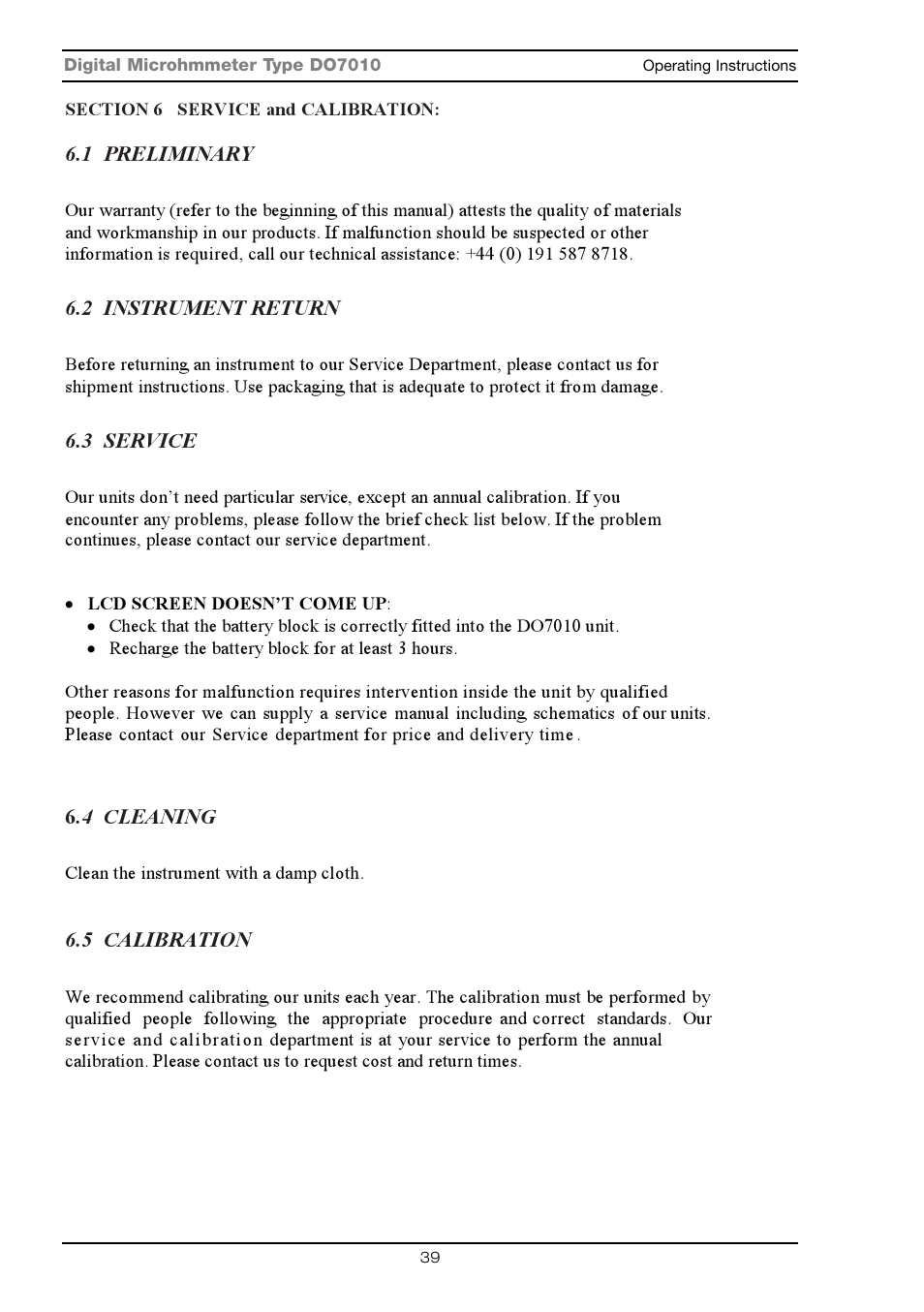 Seaward DO7010 User Manual | Page 41 / 44