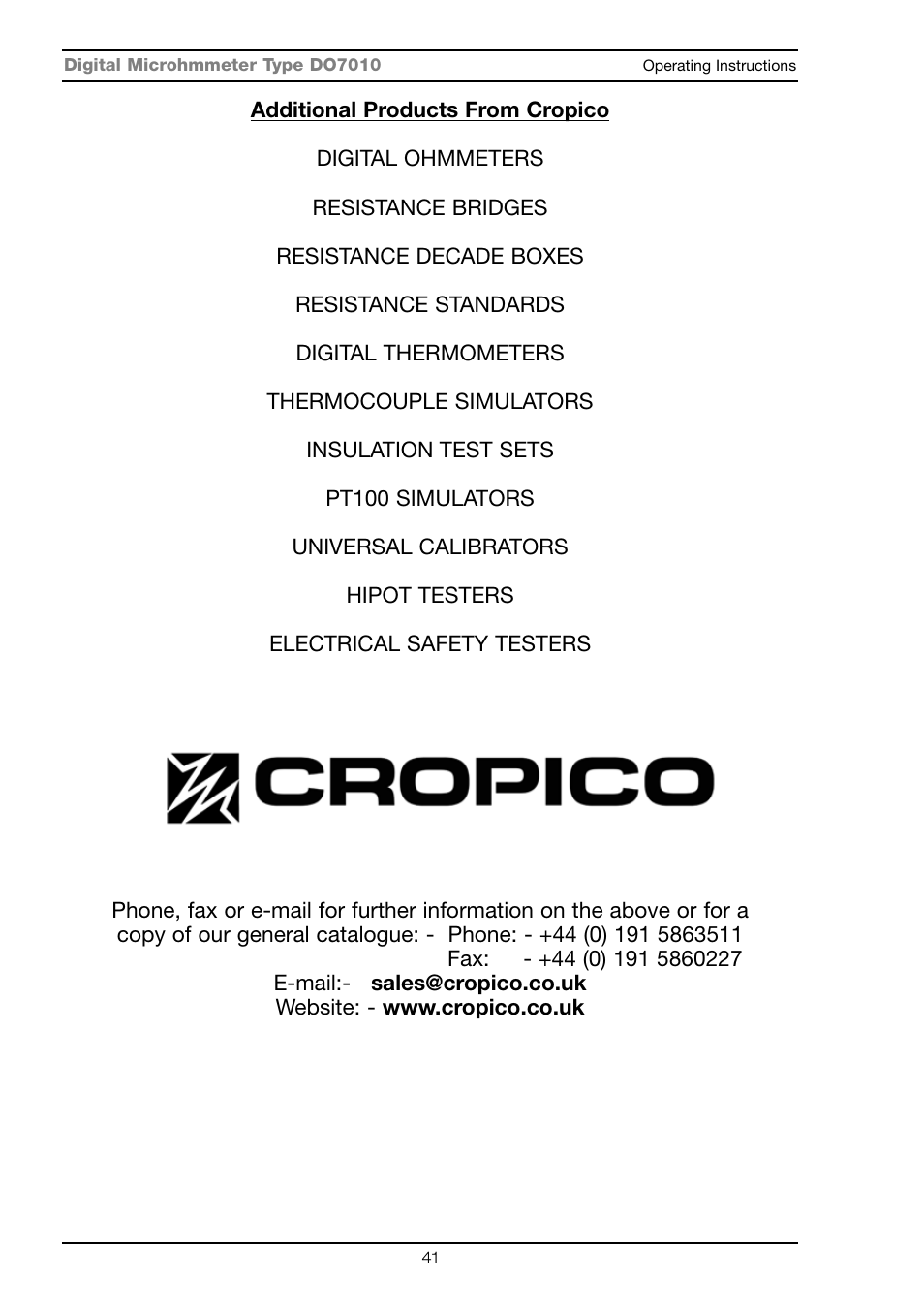 Seaward DO7010 User Manual | Page 43 / 44