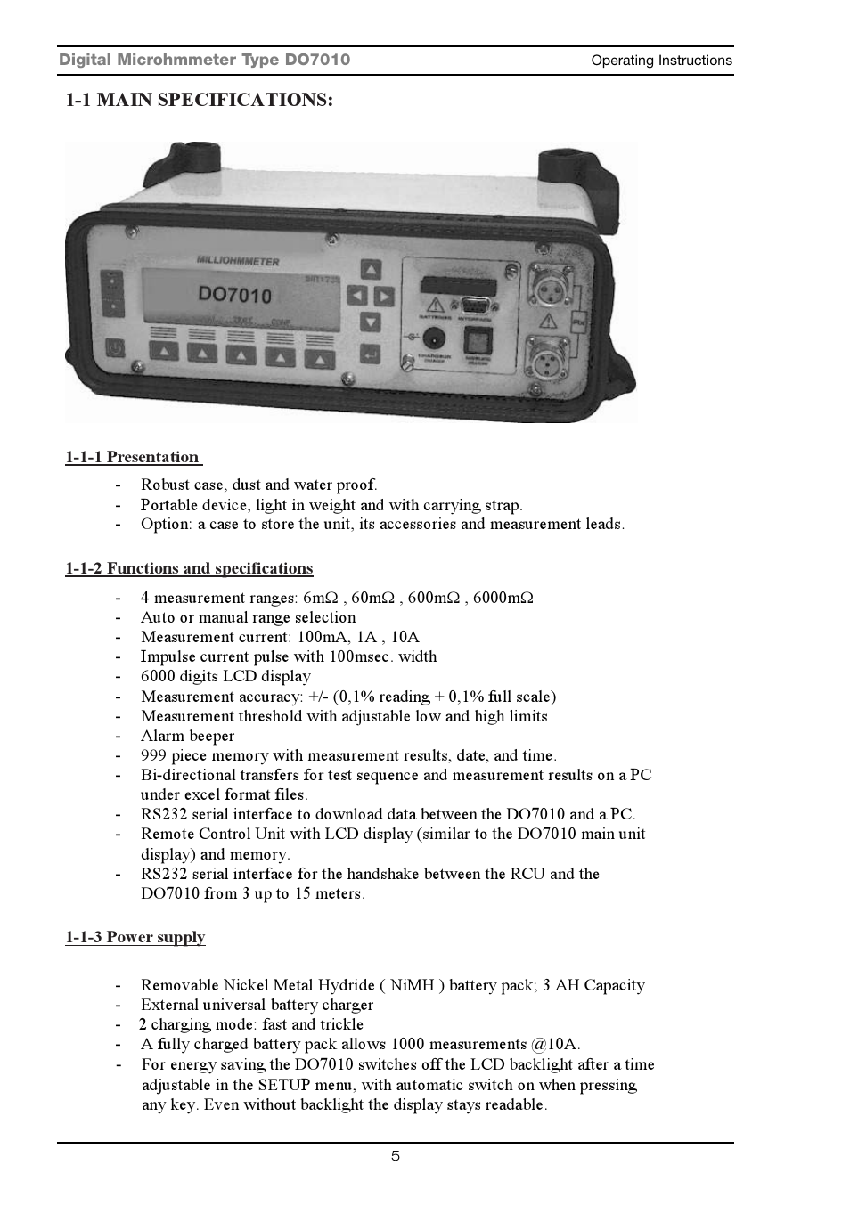 Seaward DO7010 User Manual | Page 7 / 44