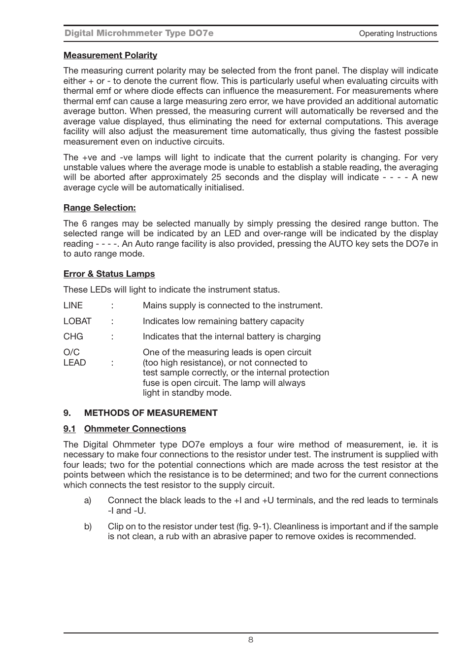 Seaward DO7e User Manual | Page 11 / 24