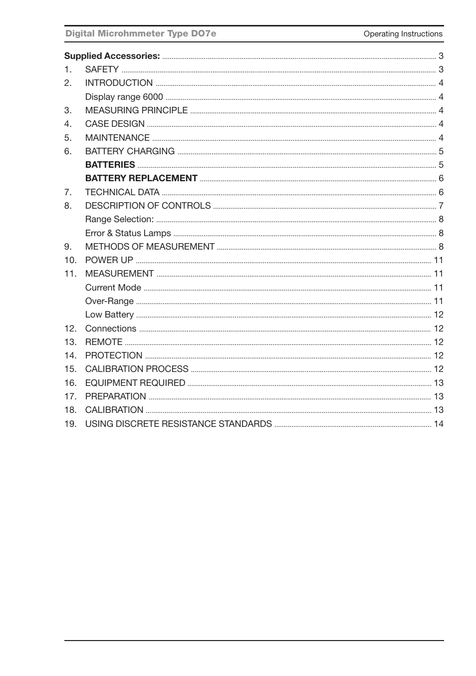 Seaward DO7e User Manual | Page 5 / 24
