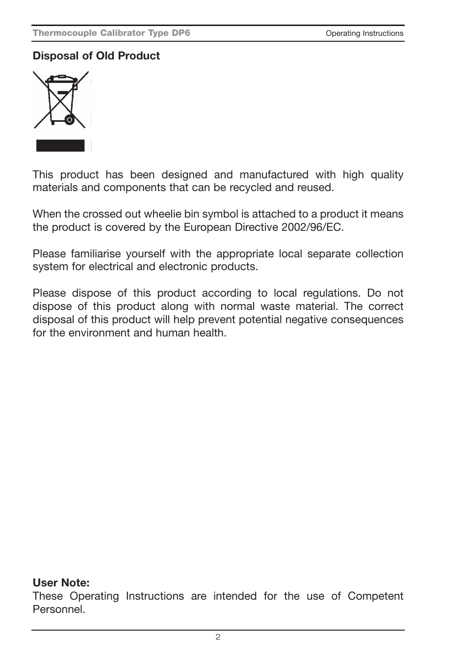 Seaward DP6 User Manual | Page 3 / 22
