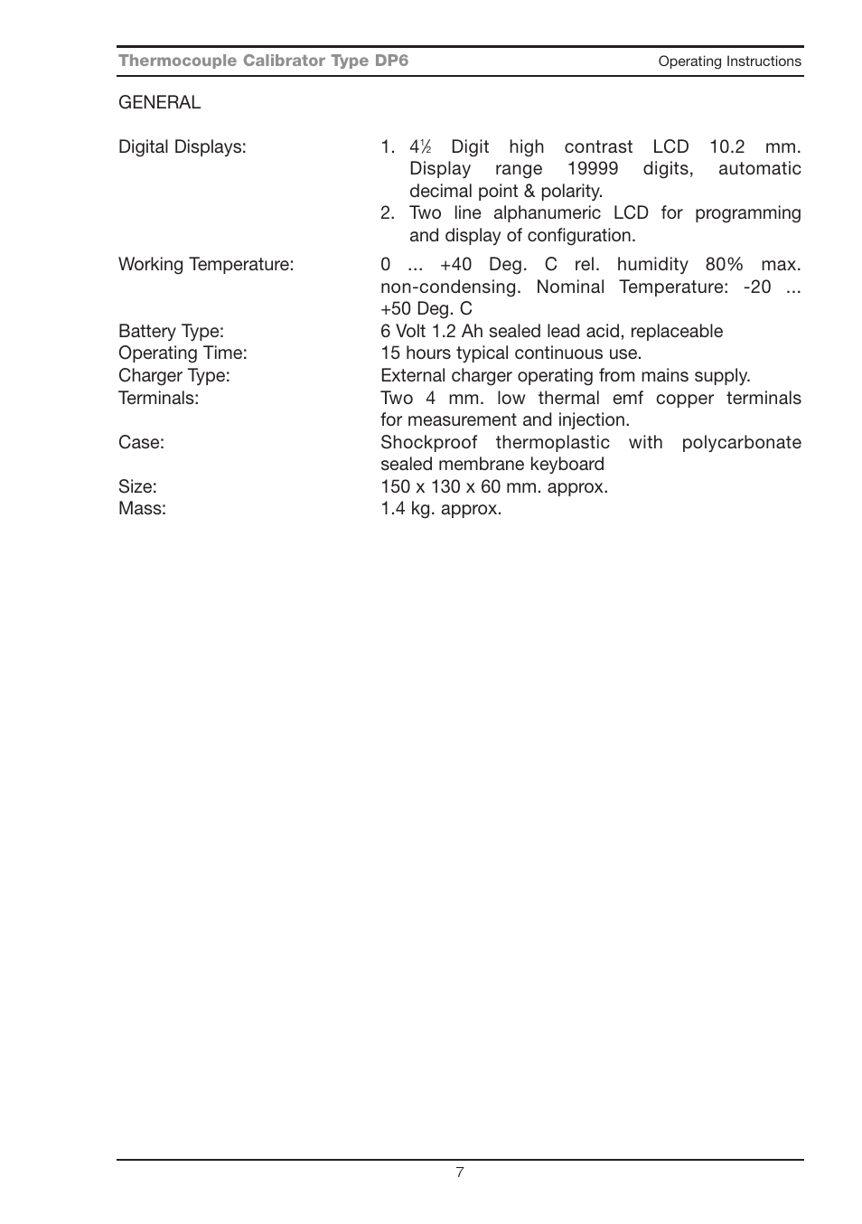 Seaward DP6 User Manual | Page 8 / 22