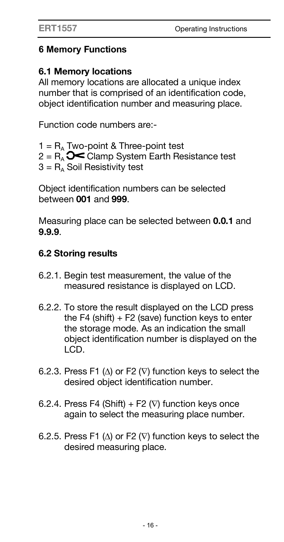 Seaward ARE 1557 User Manual | Page 16 / 31