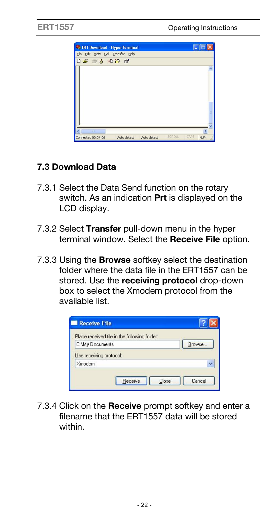 Seaward ARE 1557 User Manual | Page 22 / 31