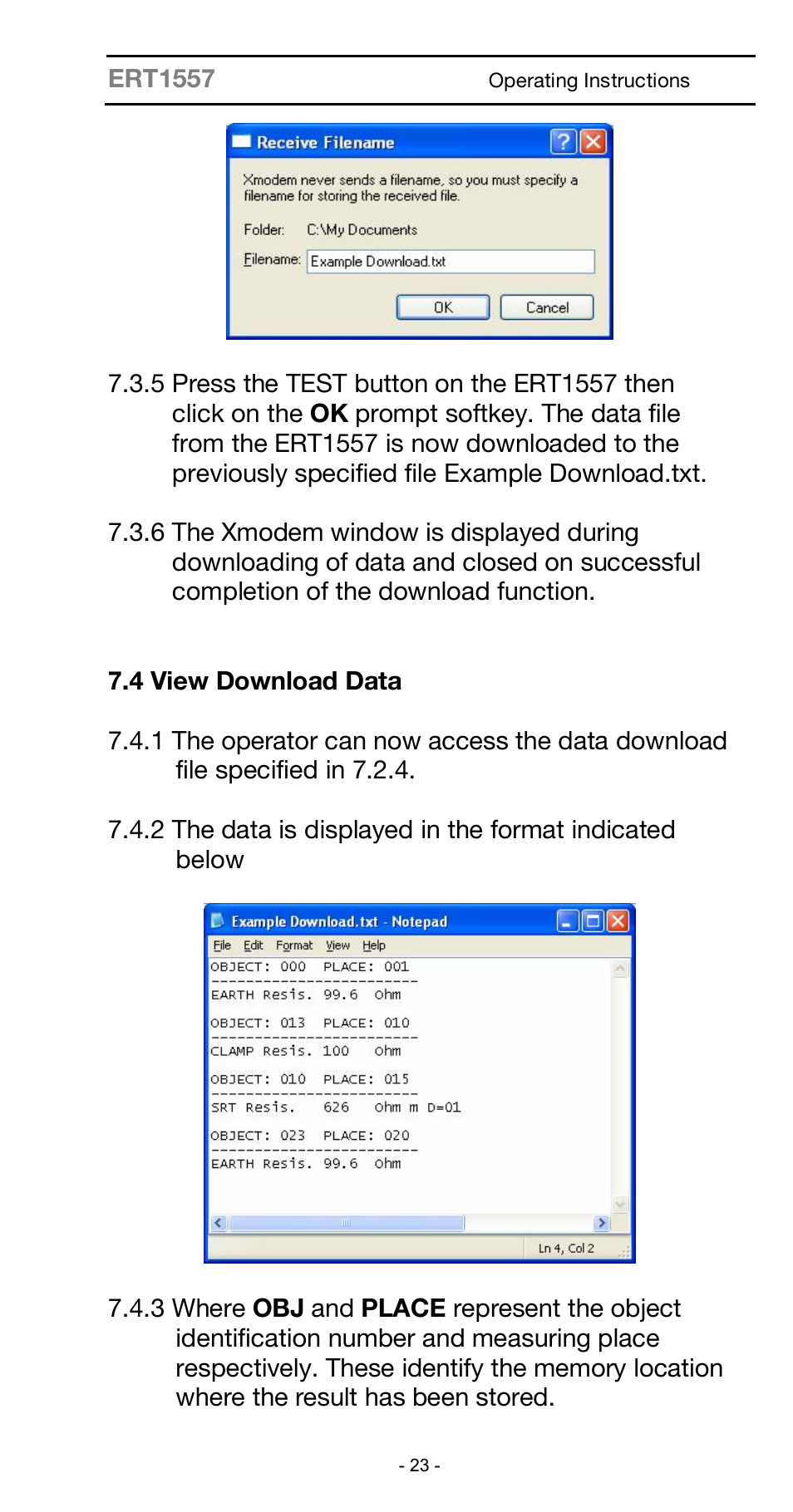 Seaward ARE 1557 User Manual | Page 23 / 31