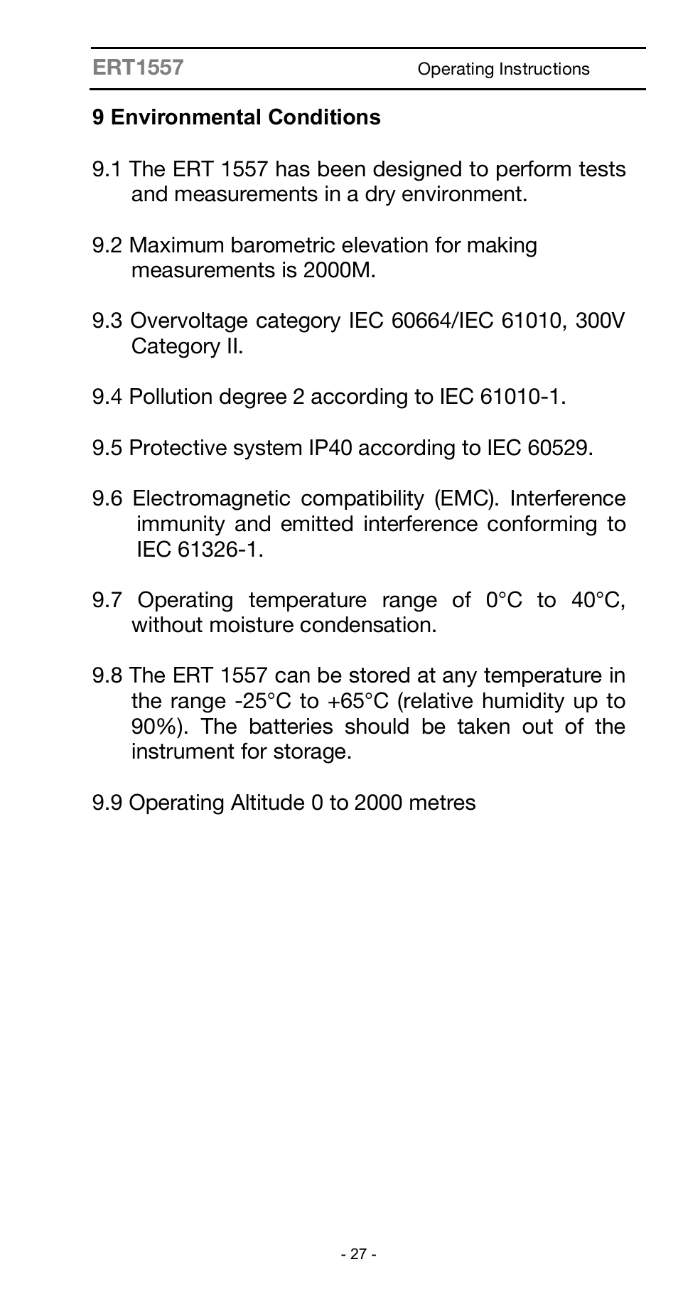 Seaward ARE 1557 User Manual | Page 27 / 31