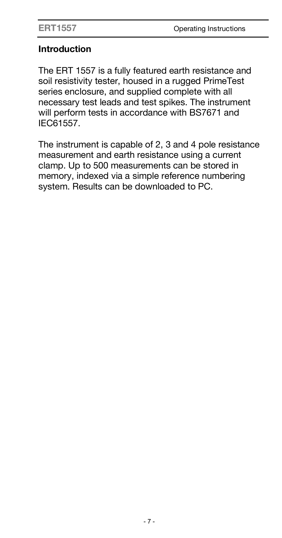 Seaward ARE 1557 User Manual | Page 7 / 31