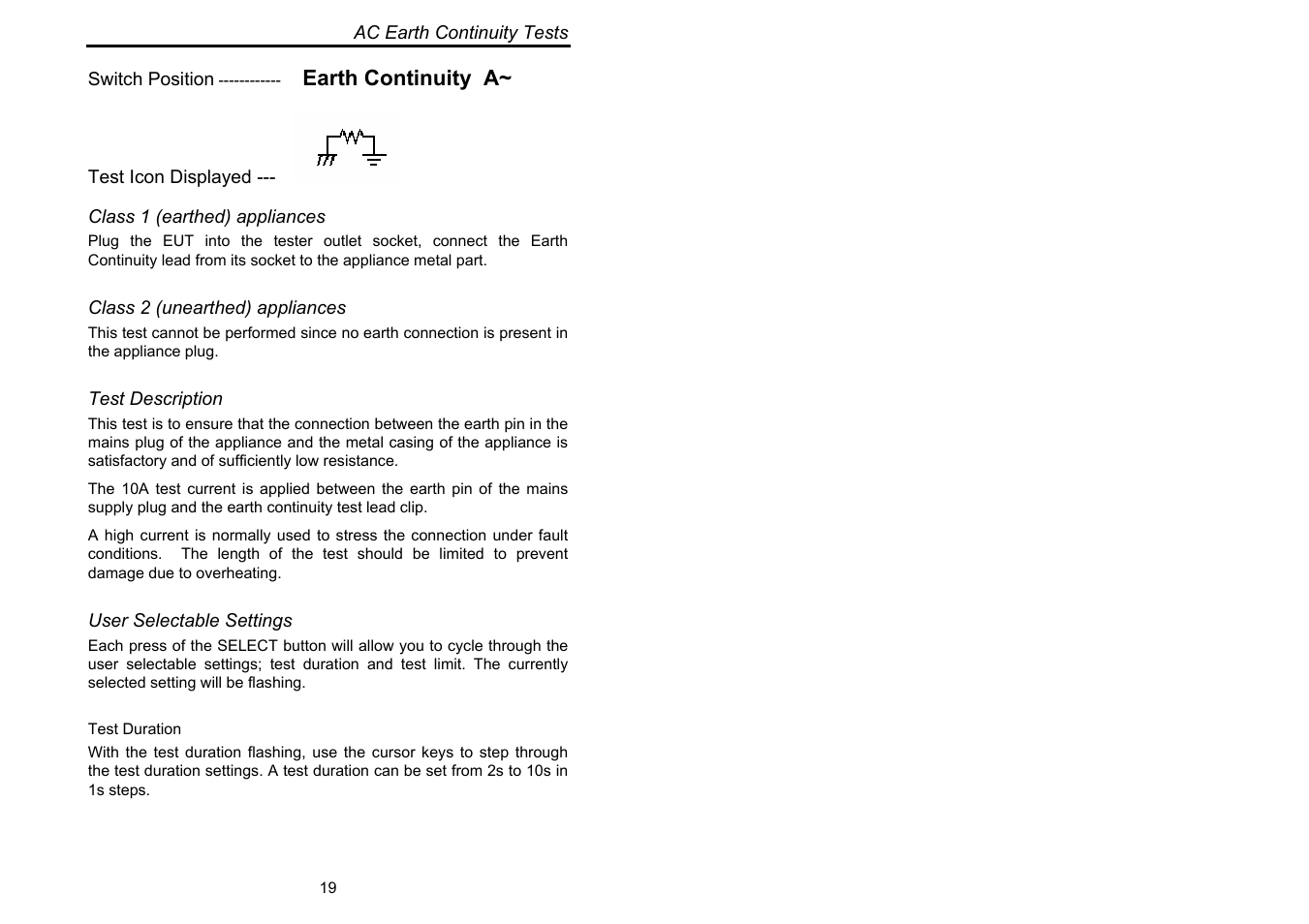 Seaward Europa Pac Plus User Manual | Page 25 / 53